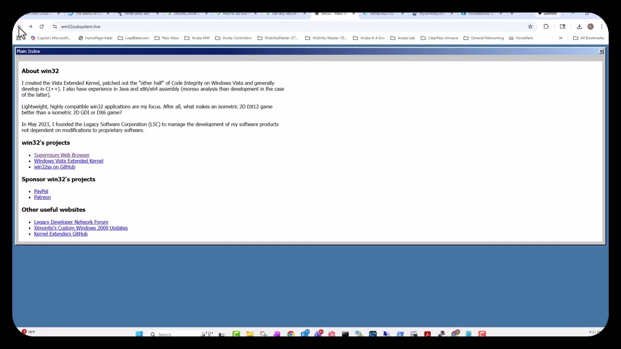What web broswer works on Win 7, XP, Vista