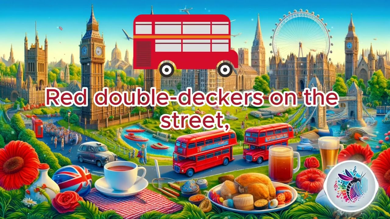 Explore England! Kids Song About Culture, Landmarks & Food - Nursery Rhymes - Happy childsong