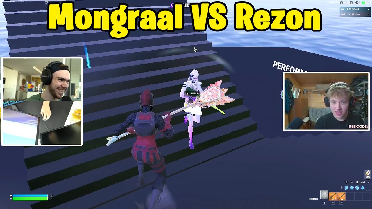 Mongraal VS Rezon — токсичные бои 1 на 1!