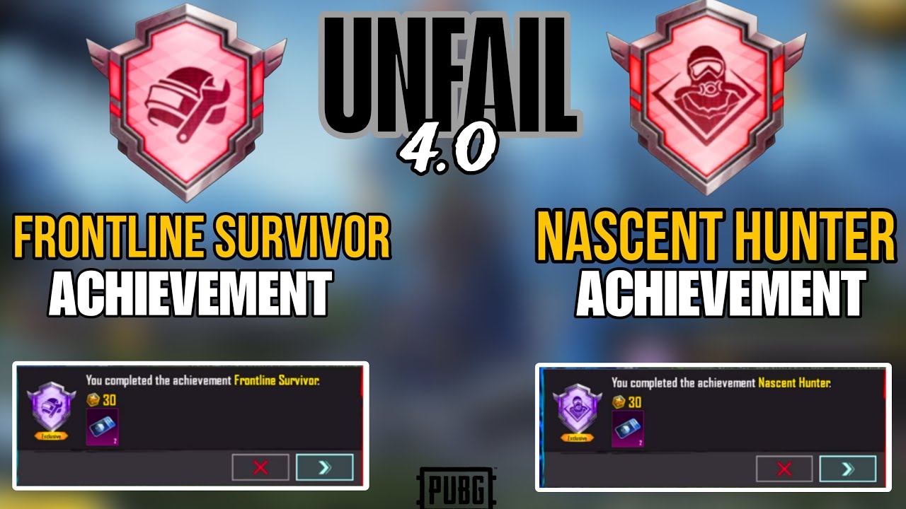 TRICK TO COMPLETE FRONTLINE SURVIVOR & NASCENT HUNTER ACHIEVEMENT 