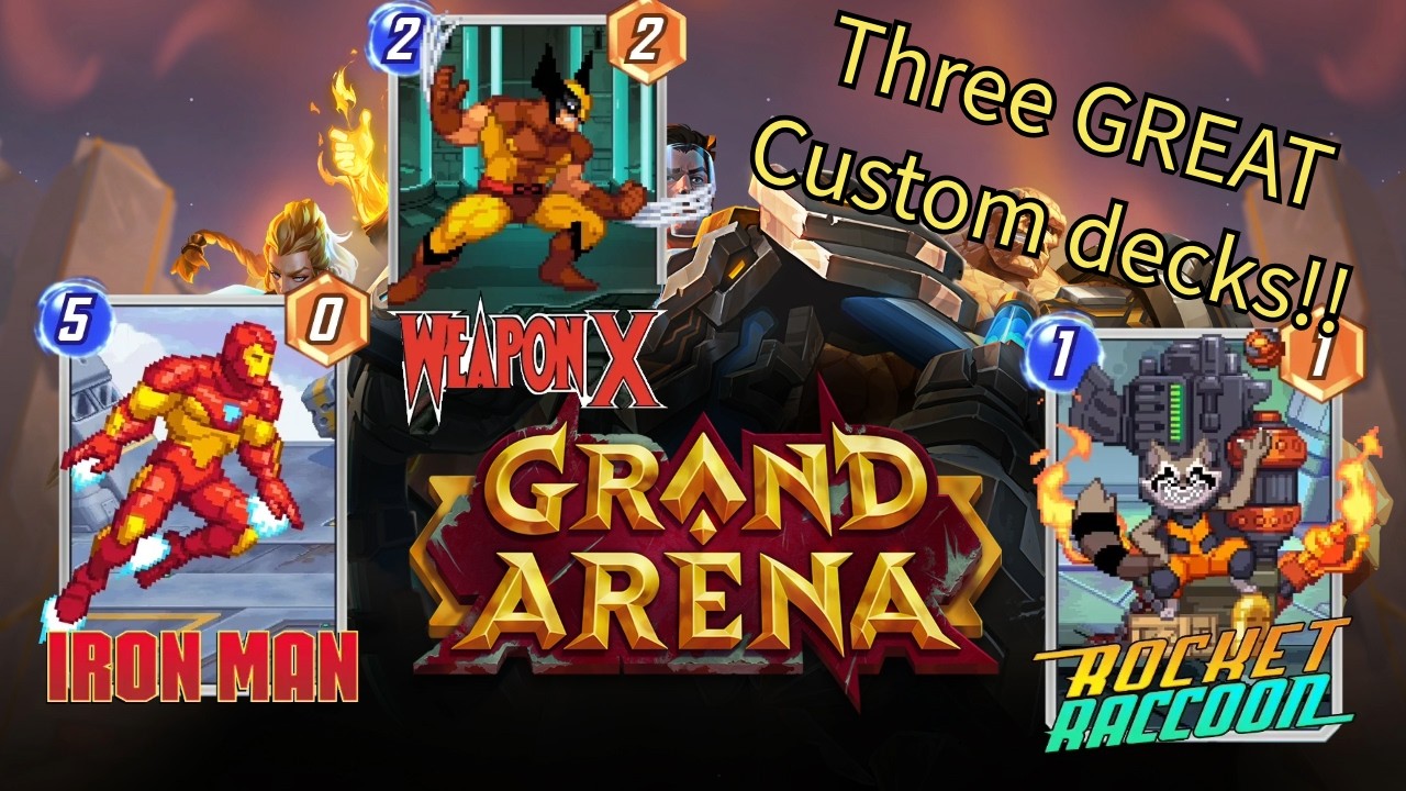 Three NEW and GREAT Custom decks to help you take down the Grand Arena! Marvel Snap Deck Highlight
