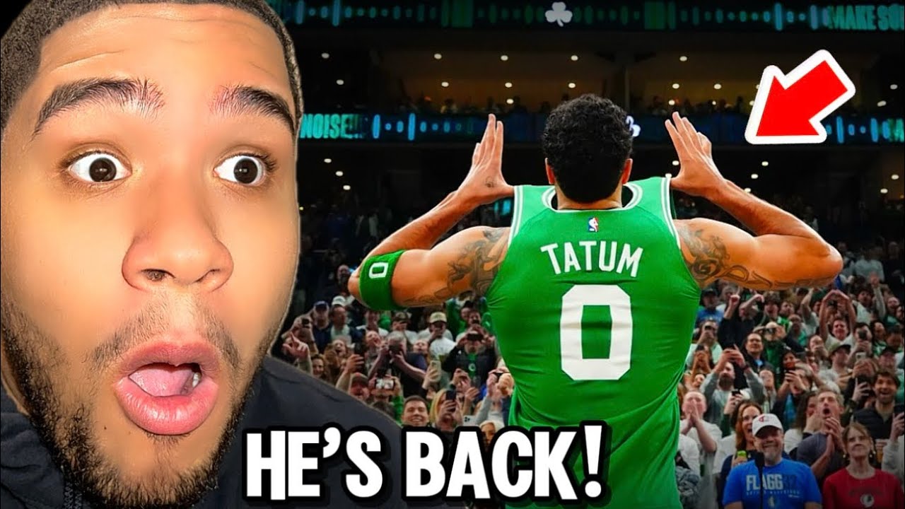 Jayson Tatum's First Game Back Highlights Reaction 
