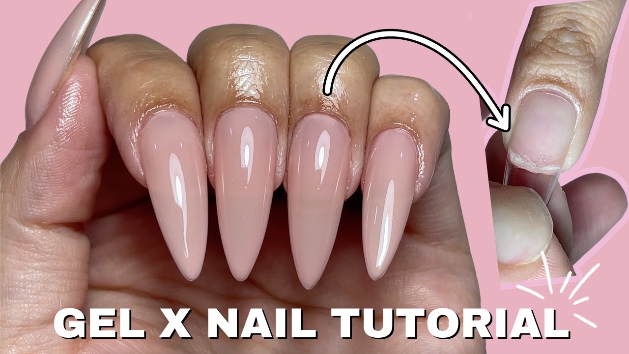 GEL X Nails AT HOME for BEGINNERS | Step-By-Step Full Walkthrough | clawsbytasmia