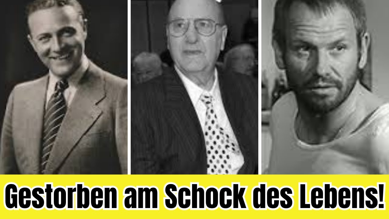 7 deutsche Schauspieler, die an gebrochenem Herzen starben – mehr als nur ein Mythos