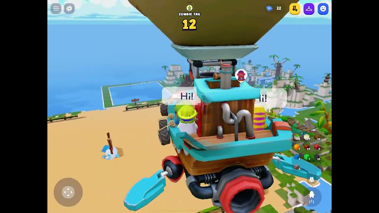 Playing Dojo Islands with @happyyellowmonster!