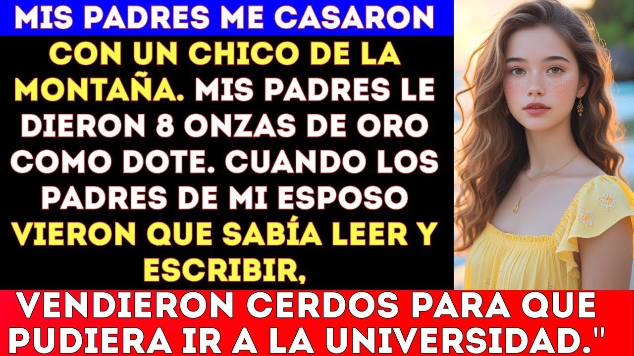 'Mis padres me casaron con un chico del monte, pero sus papás vendieron cerdos para que #viral