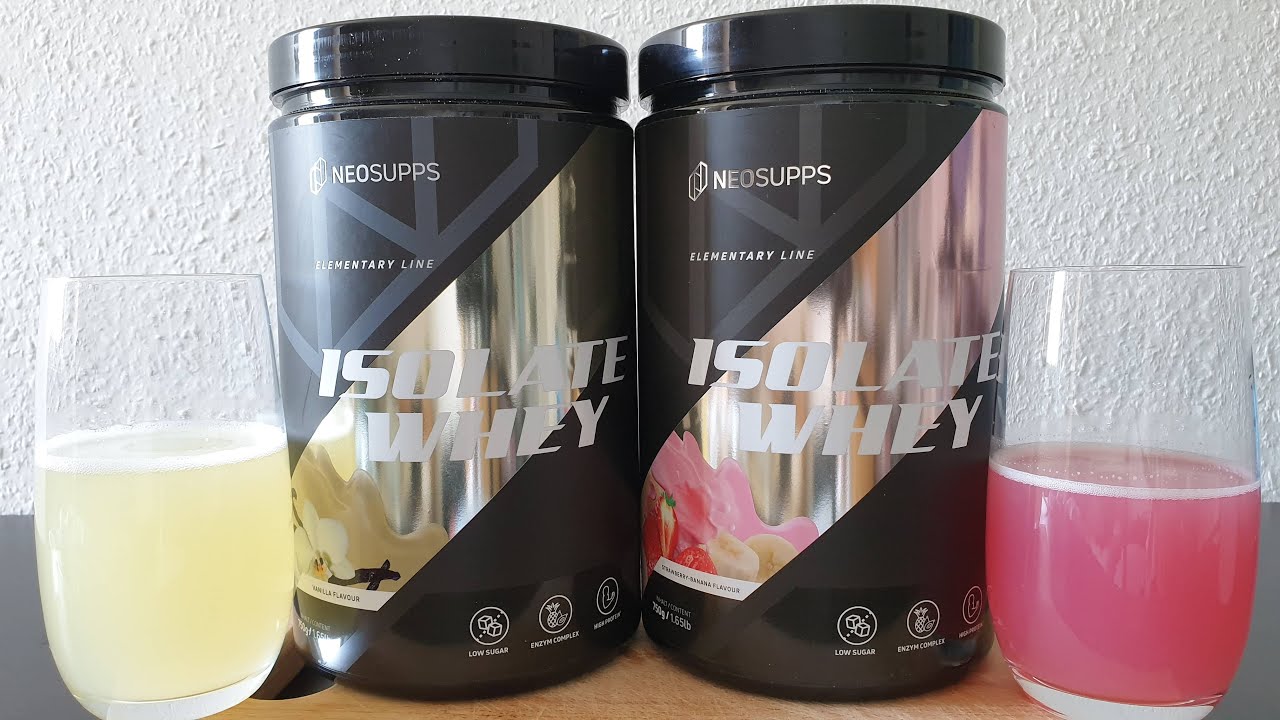 Neosupps Whey Isolate (Vanille, Erdbeere & Banane) | Maximale Sicherheit.