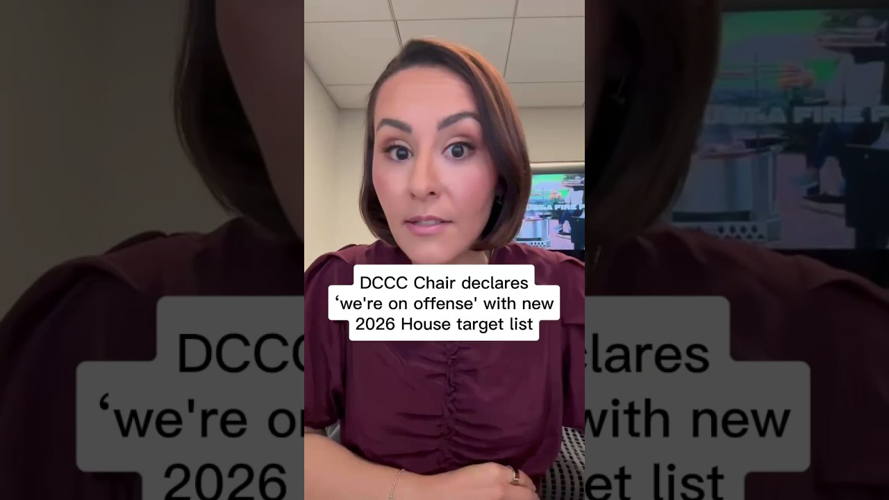 DCCC Chair declares 'we're on offense' with new 2026 House target list