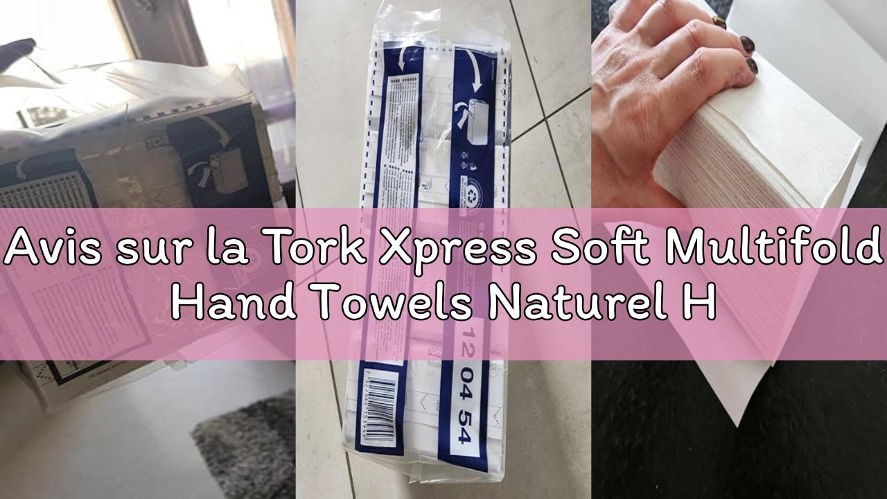 Avis sur la Tork Xpress Soft Multifold Hand Towels Naturel H2, Advanced, Tear-Resistant, 2-Ply, 21 x