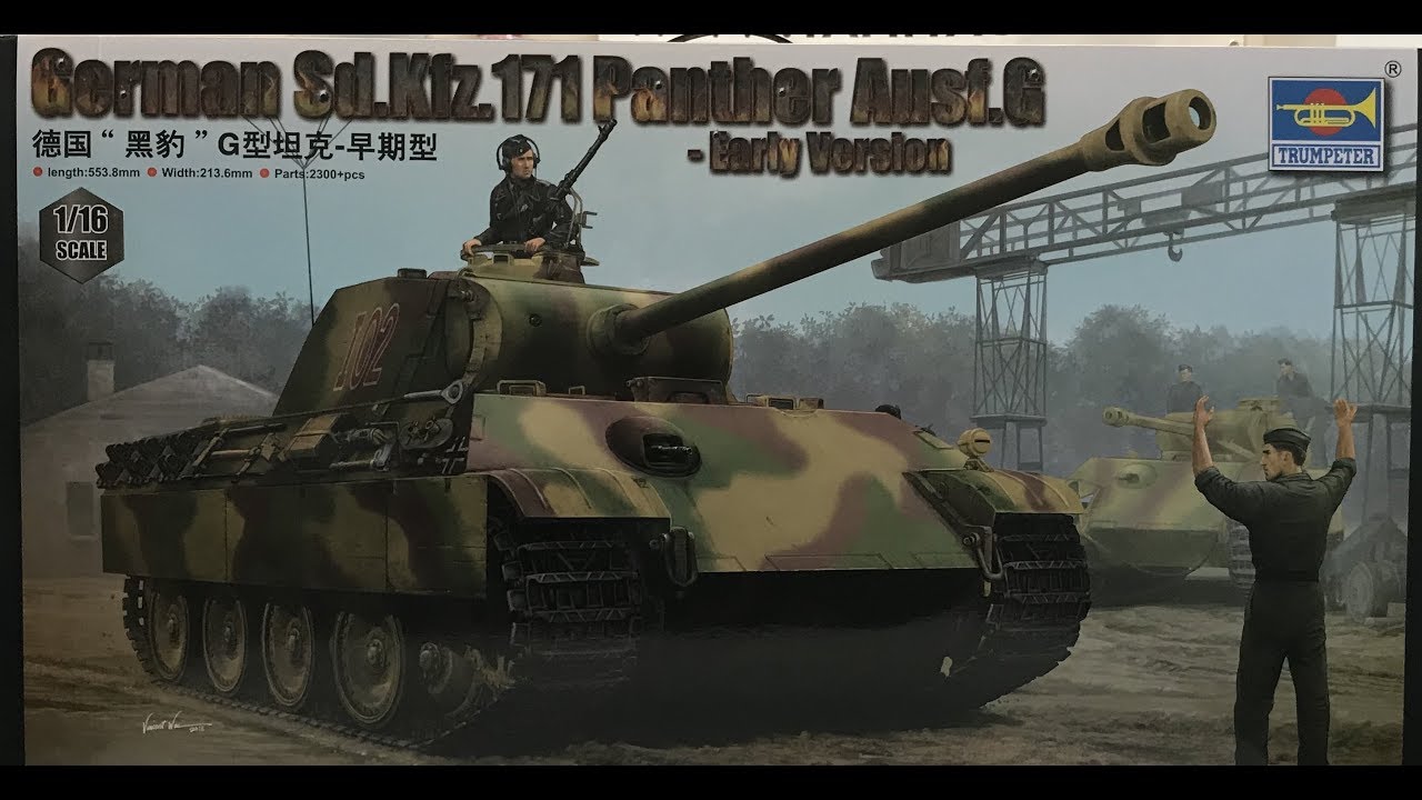 1/16 Trumpeter models Panther: A look inside review of this new kit