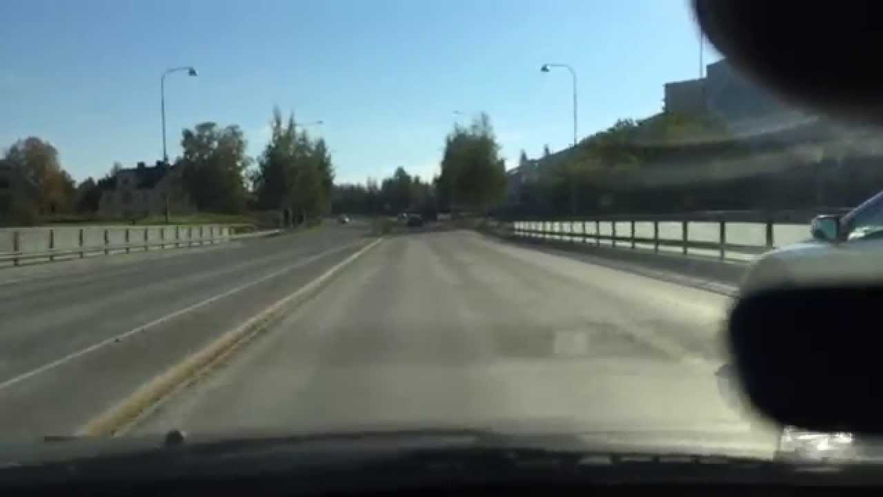 Åktur i Skellefteå, filmat i 2k