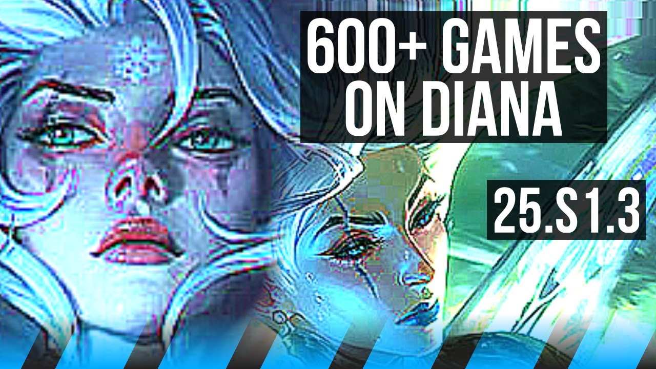 DIANA vs KATARINA (MID) | 600+ games | KR Master | 25.S1.3