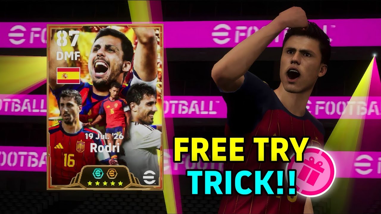 100% рабочий способ получить Rodri с рейтингом 108 версии Big Time в eFootball 2026