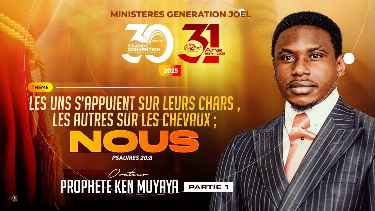 Première intervention du Prophète Ken Muyaya à la 30eme grande convention 2025