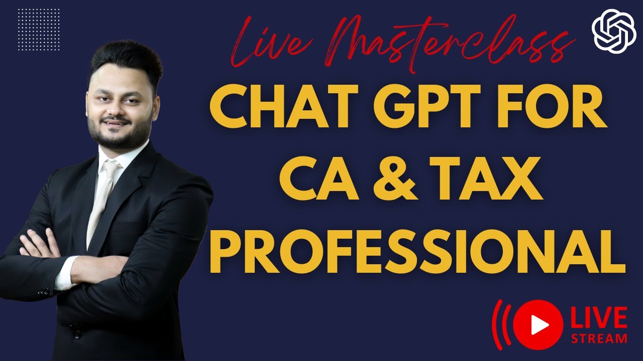How to use Chat GPT for CAs and Tax Professionals live masterclass with @skillvivekawasthi