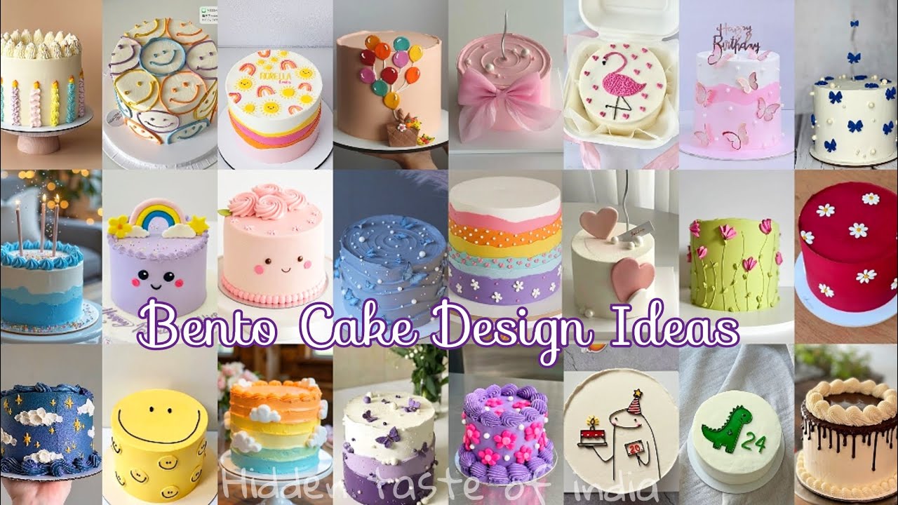 Bento Cake Design Ideas/ Aesthetic Birthday Cakes/Birthday Cake for girl/Cute Birthday Cakes Ideas 