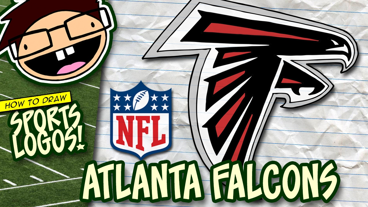 Как нарисовать логотип ATLANTA FALCONS (Национальная футбольная лига НФЛ) | Пошаговое руководство...