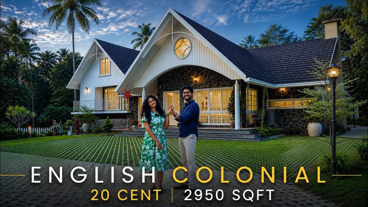 ഈ English Cottage Style വീടിന്റെ ഉള്ളിൽ എന്തൊക്കെയാണെന്ന് നോക്കിയാലോ| SINGLE-STOREY HOME | Hometour