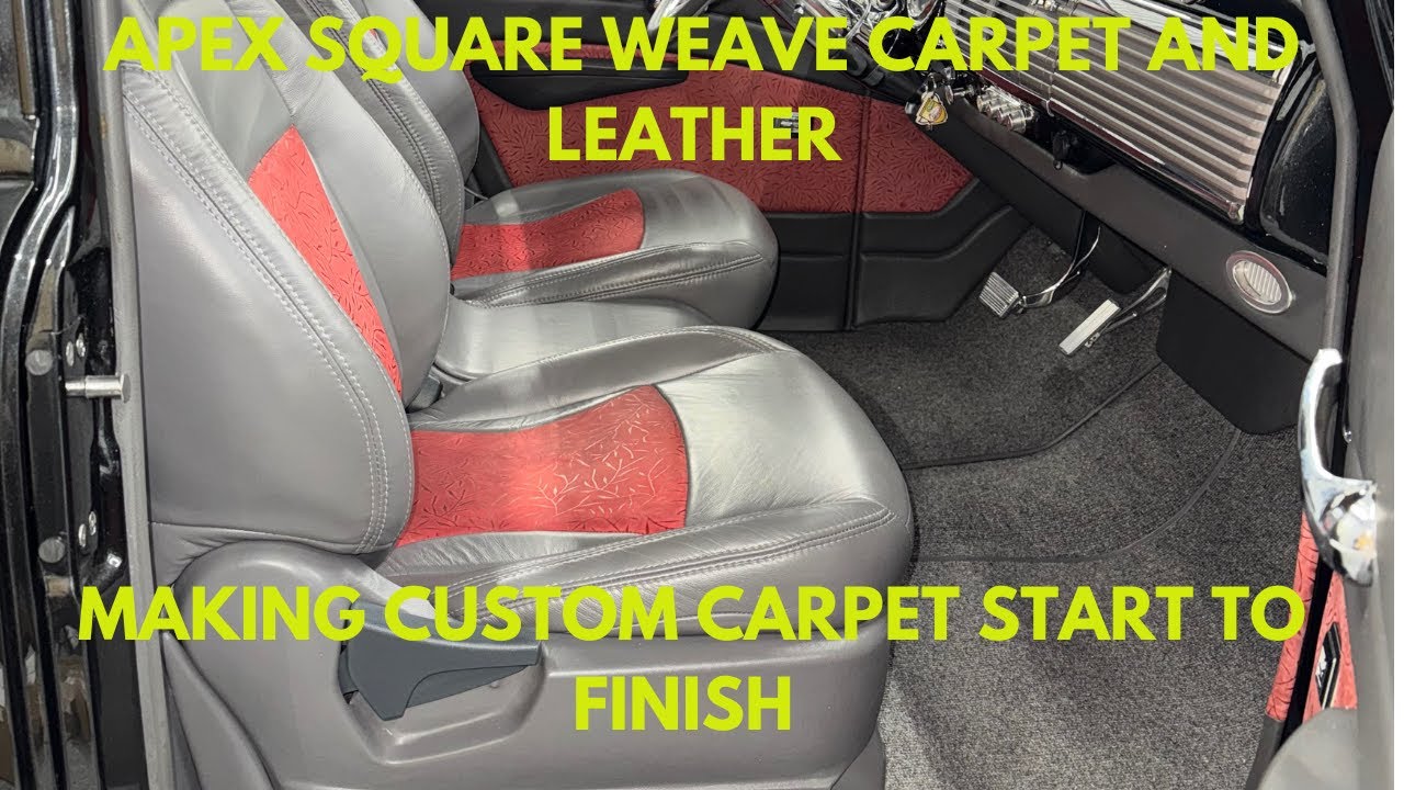 From Bare Floor To Full Custom Carpet. Every Step of the way using APEX LEATHER products!