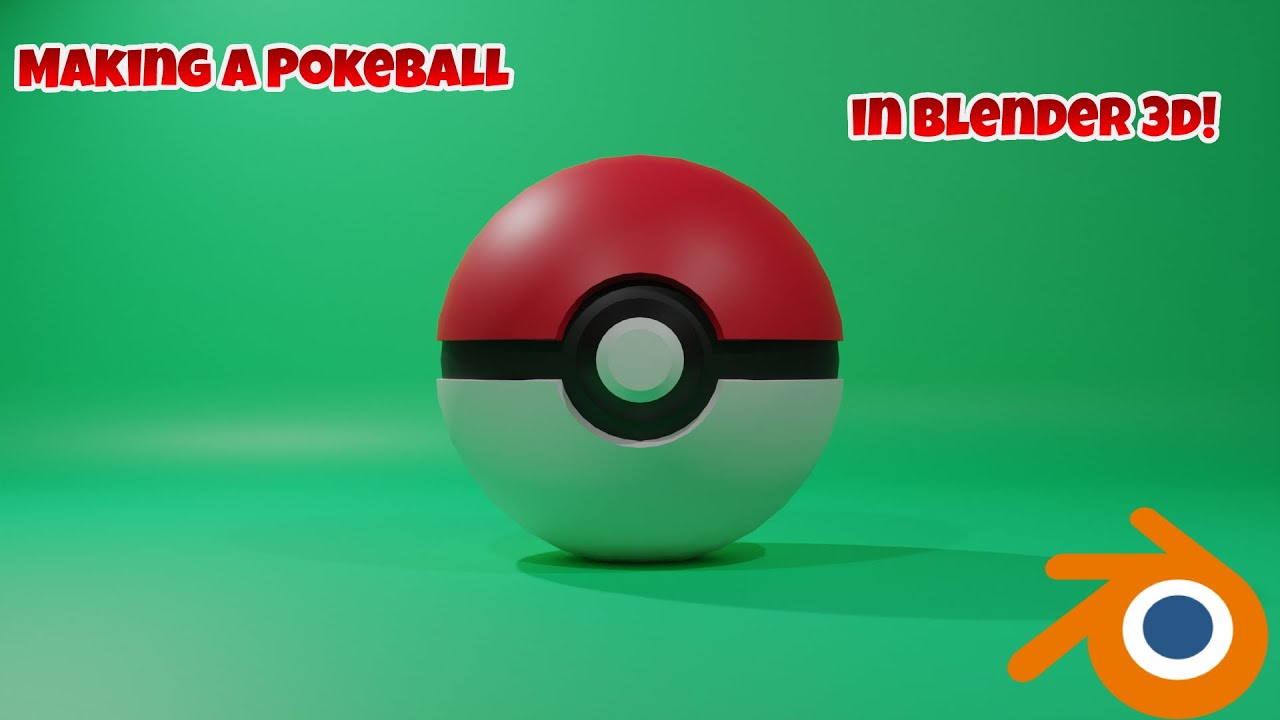 Making PokeBall in Blender