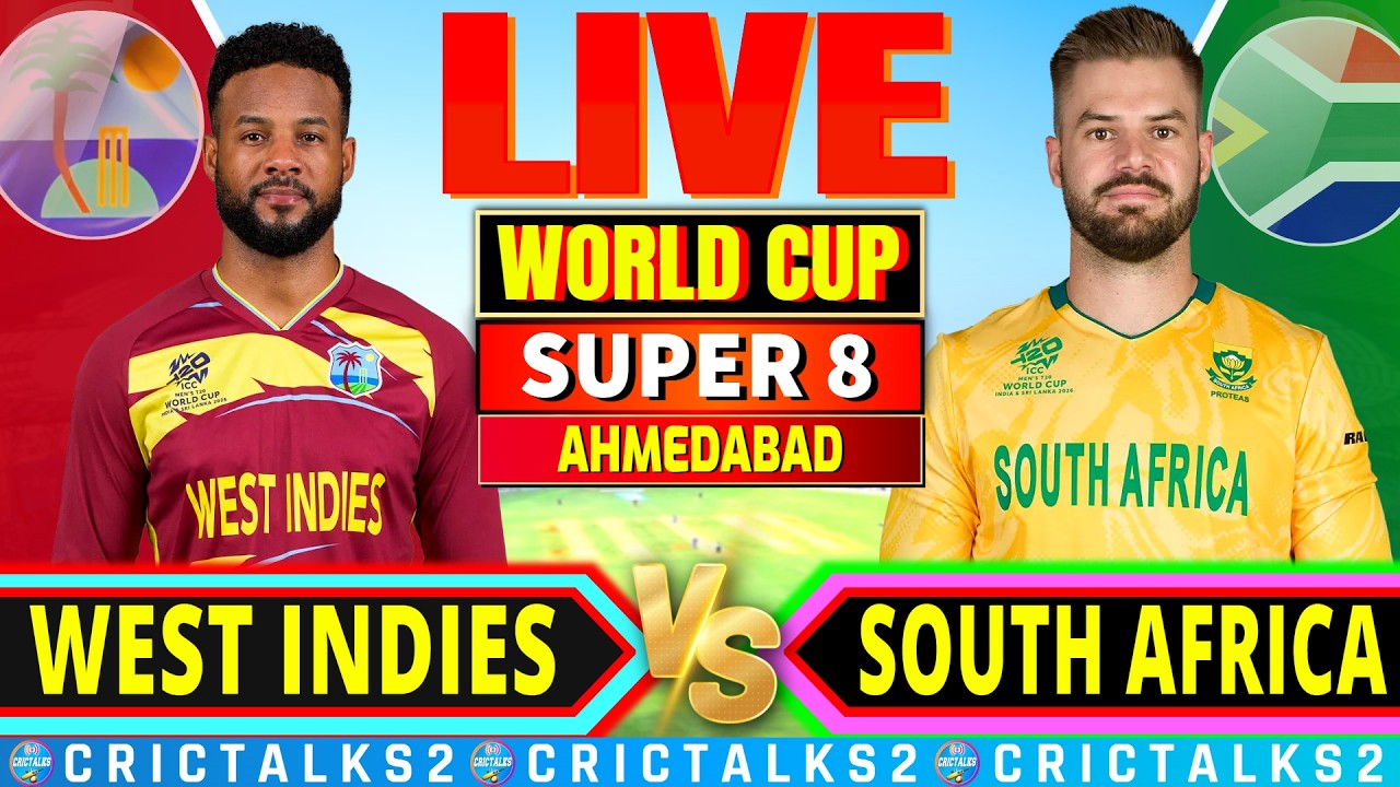 West Indies vs South Africa, T20 World Cup 2026, Live Cricket, WI v SA Live Match Score, Commentary