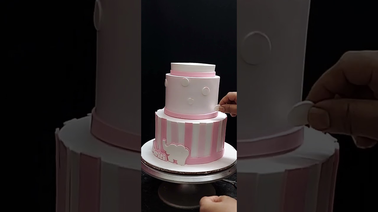 Elephants Baby Shower Cake