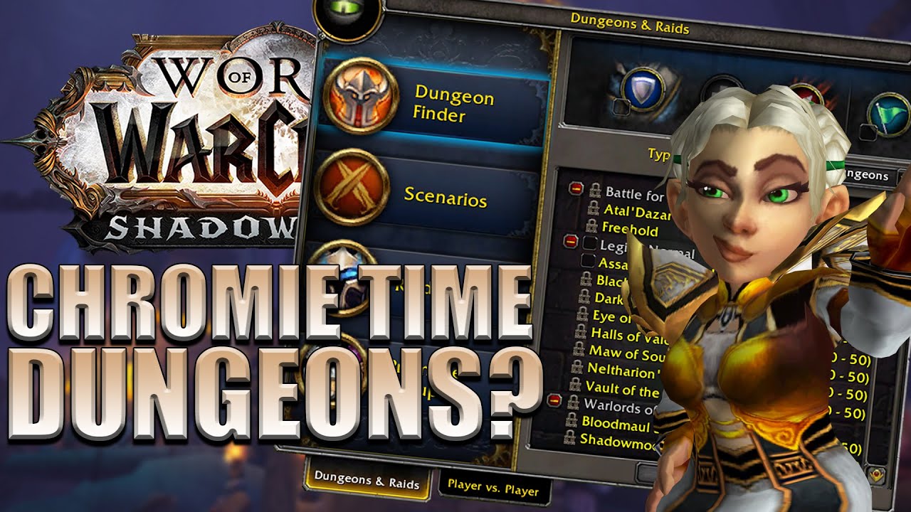 How does the Dungeon Finder Work with Chromie Time? | Shadowlands Beta