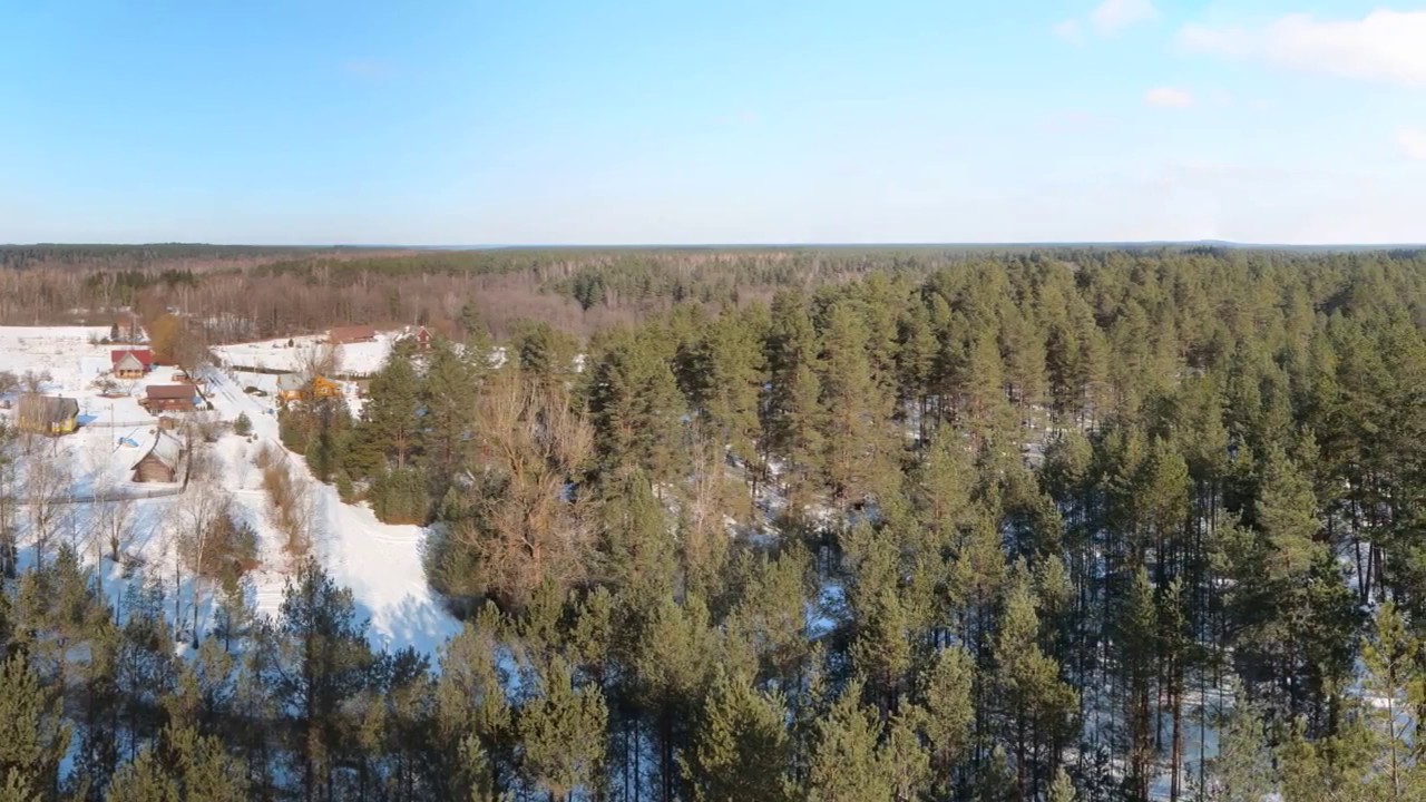 Puvočiai nuo apžvalgos bokšto žiemą / Panorama of Puvociai