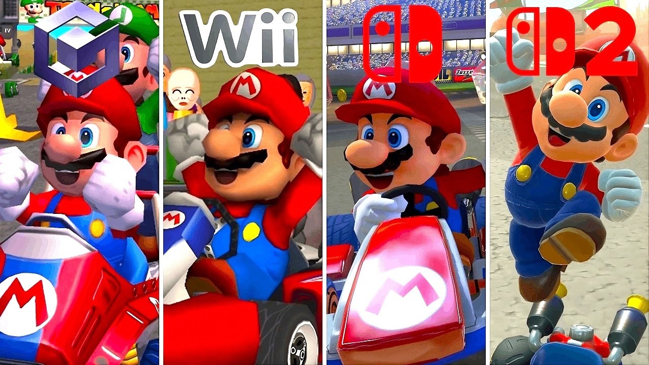 Эволюция побед в играх Mario Kart (1992-2026)