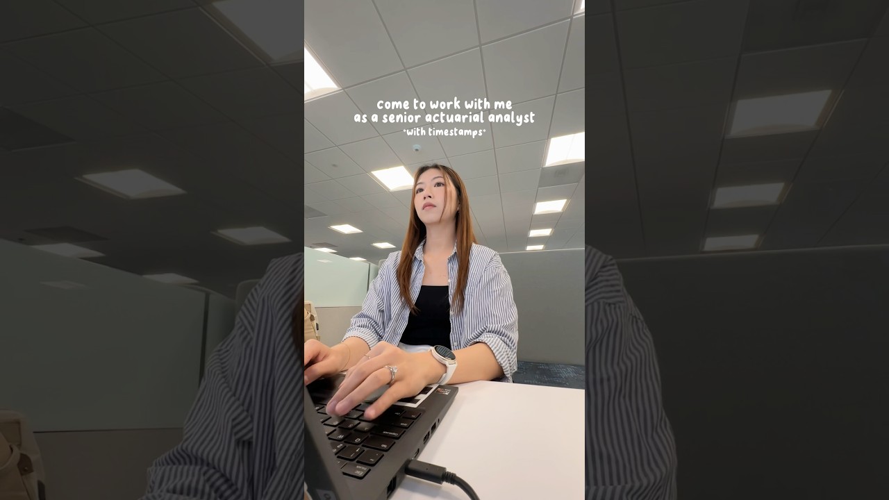 day in the life of a senior actuarial analyst working in the office #vlog #actuary #workvlog #office