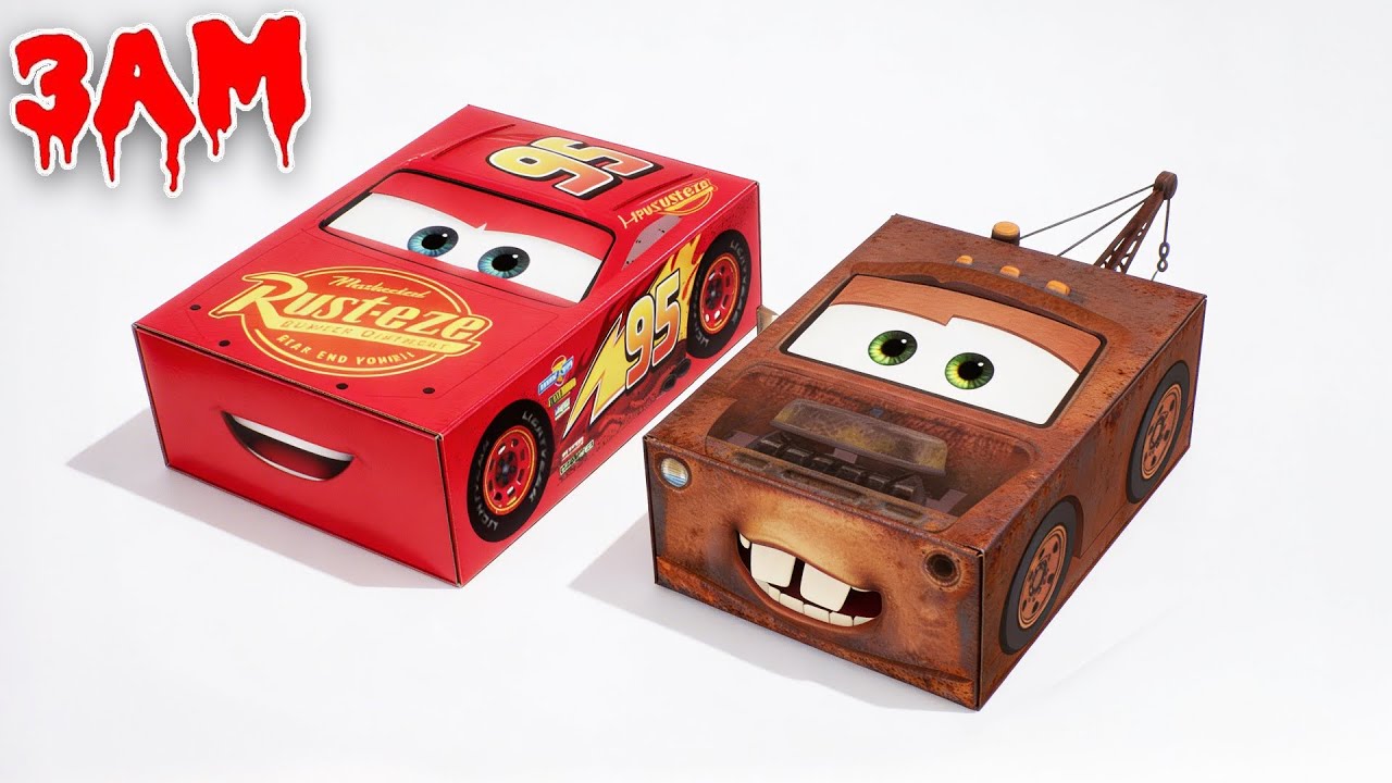 DO NOT UNBOX MYSTERY LEGO LIGHTNING MCQUEEN & MATER BOX AT 3AM! 