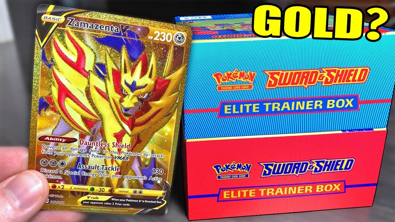 SEARCHING FOR GOLD POKEMON CARDS! Opening New Sword and Shield Elite Trainer Boxes