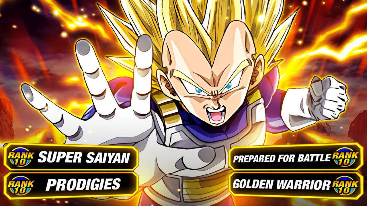 MAJOR UPGRADE! LEVEL 10 LINKS 100% RAINBOW STAR EZA STR SSJ2 VEGETA! (DBZ: Dokkan Battle)