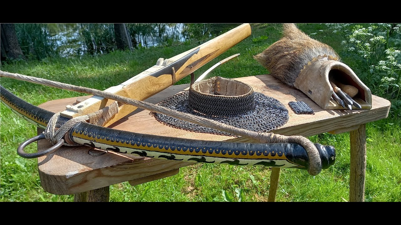 CRASH TEST!!! Crossbow 330 lbs vs thick riveted maille! KUSZA VS KOLCZUGA