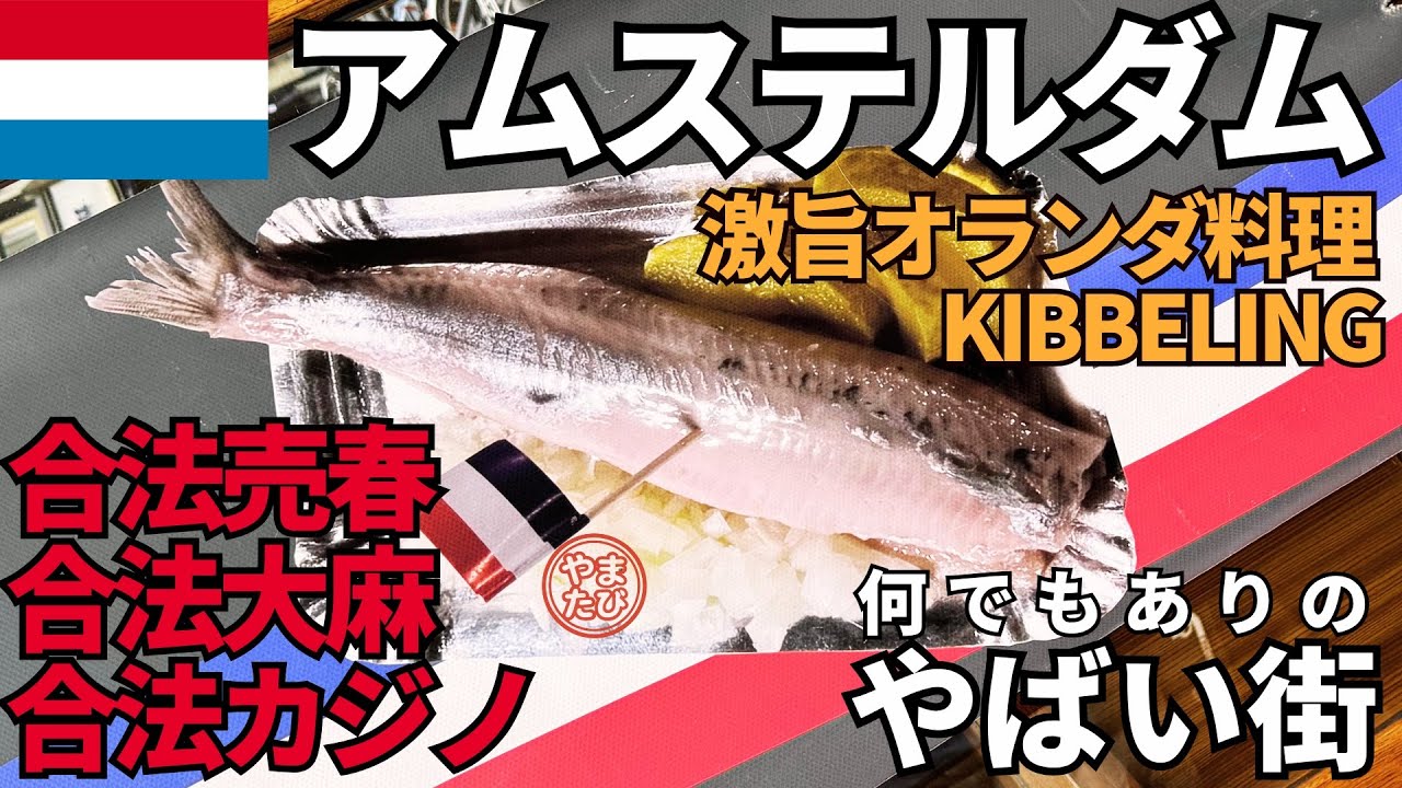 【なんでもあり】オランダ🇳🇱アムステルダム 合法売春・合法大麻に圧倒されながらも名物料理を巡る合法夫婦旅｜飾り窓地区｜カジノ｜風車【やま旅 世界一周夫婦旅 Amsterdam vlog 2024】