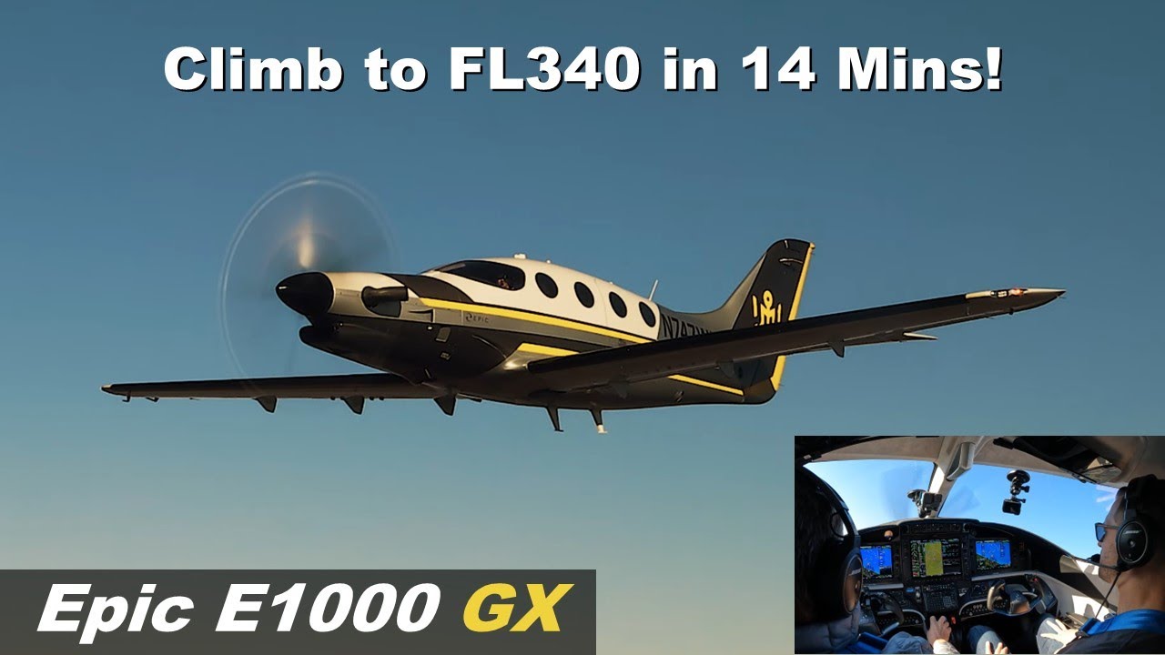 Поднимитесь на эшелон FL340 за 14 минут! | Epic E1000 GX 2024 года | N747WL | PDK предлагает парт...