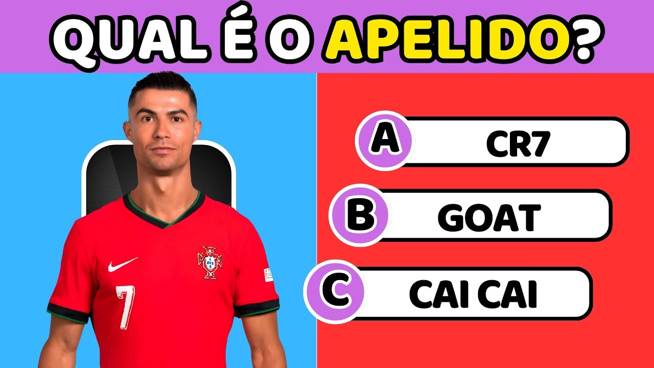 🤖 QUIZ DO CR7: O quanto você sabe sobre o Cristiano Ronaldo❓