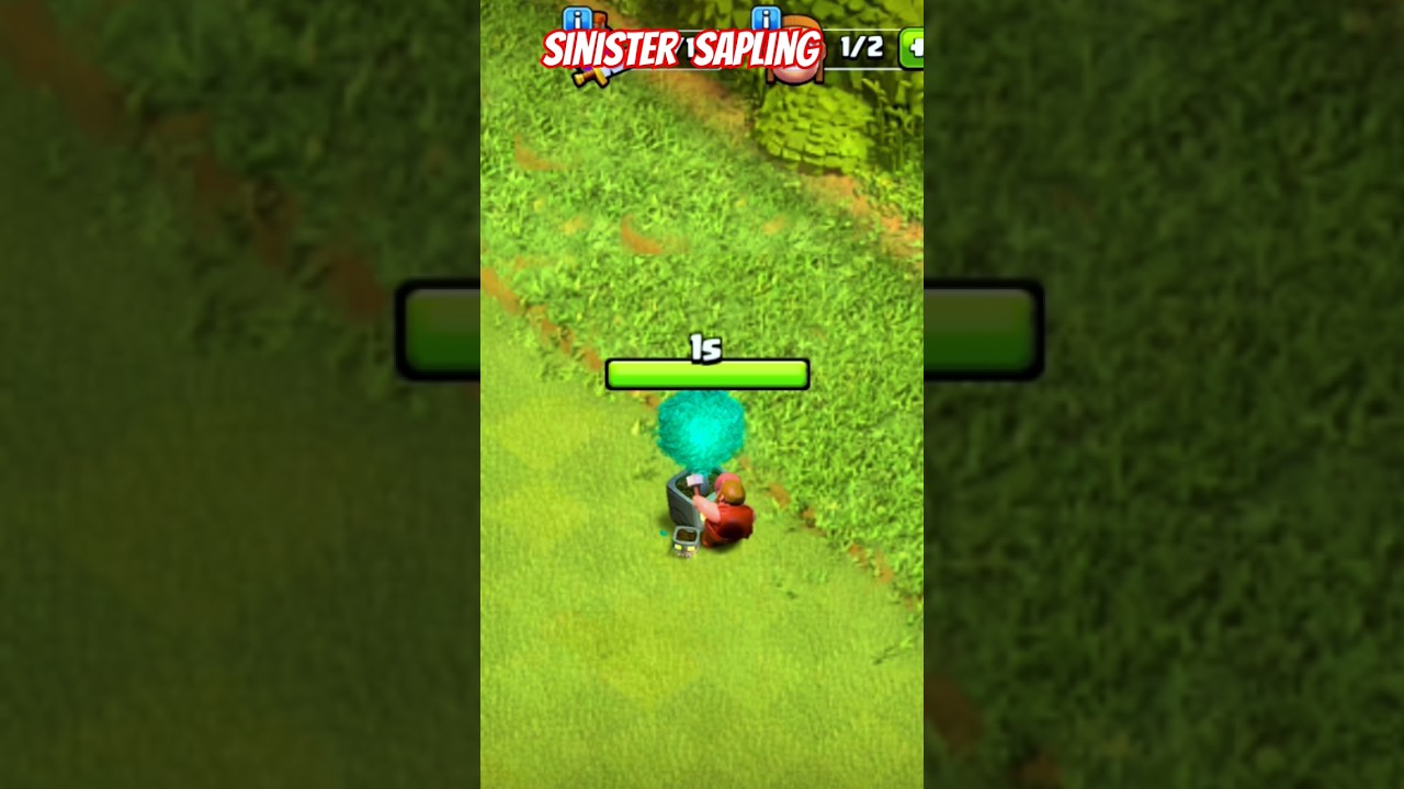 sinister sapling remove and free loot Clash of clans #shorts #coc #clashofclans #cocshorts