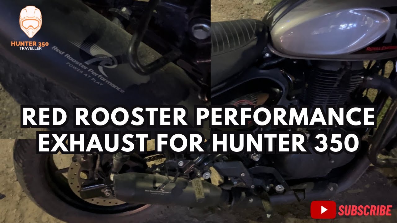 Hunter 350 Exhaust Change | Red Rooster performance Exhaust for Hunter 350 | Hunter 350 Modified