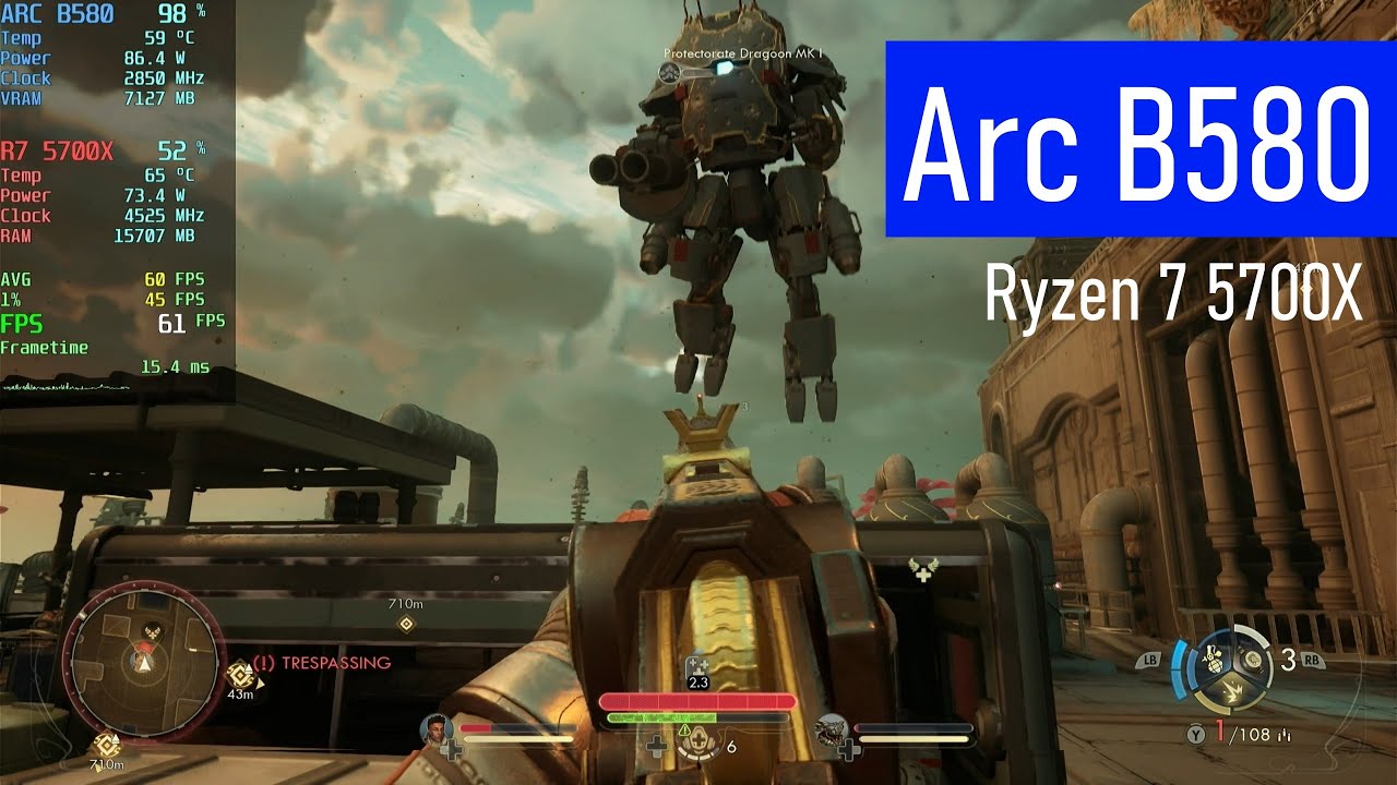 The Outer Worlds 2 | Arc B580 12GB | Ryzen 7 5700X
