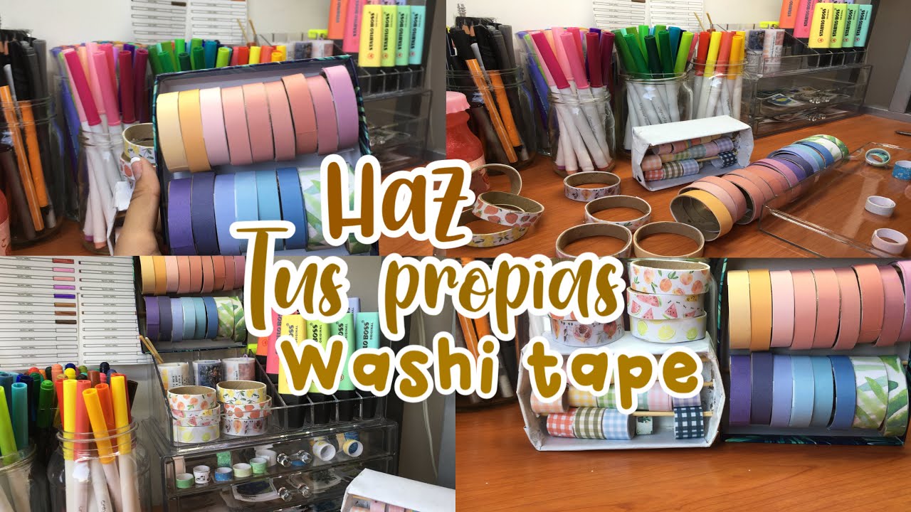 Haz tus propias washi tape + organizador + plantillas incluidas /Danna Notes