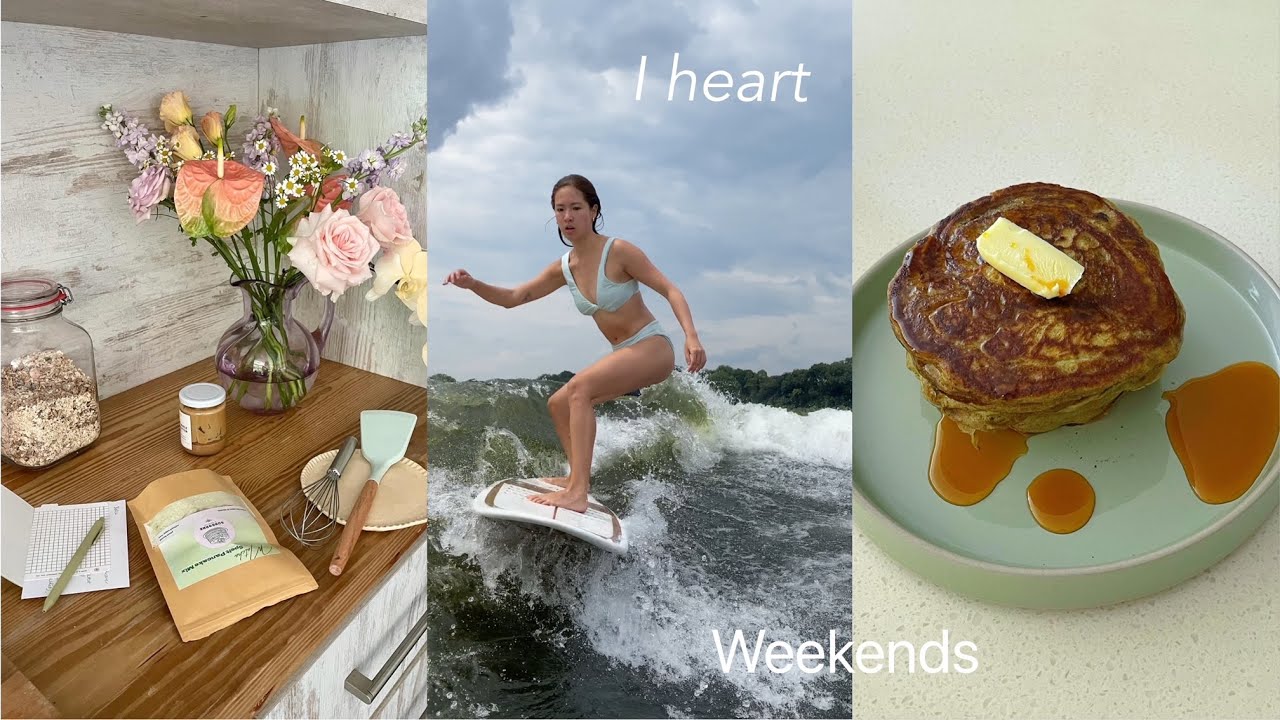 sun & surf, matcha pancakes, after sun skin & body care routine (中文字幕)
