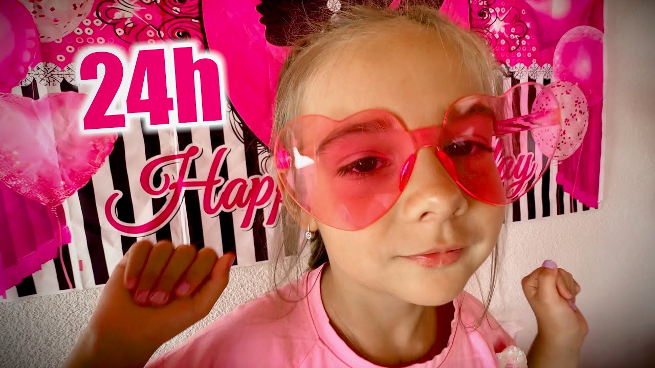 ⏰ 24 de ORE în Culoarea ROZ 🌸 la PISCINĂ 🏊‍♂️ MAMA Cade la FESTIVAL 🥳