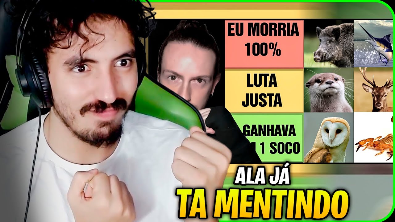 Biólogo vs. Animais (no soco) - Versão Portugal - Andrezitos Gameplays | Leozin React