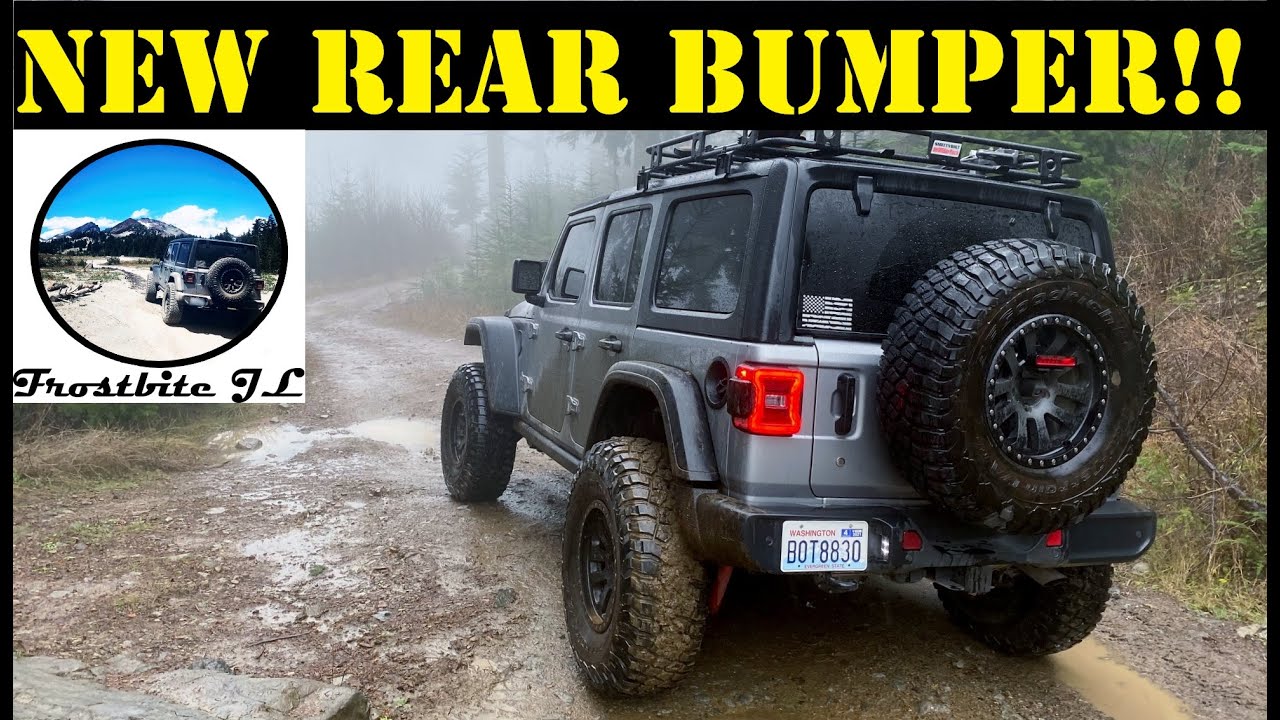 New Rubicon Steel Rear Bumper Install on JL Wrangler