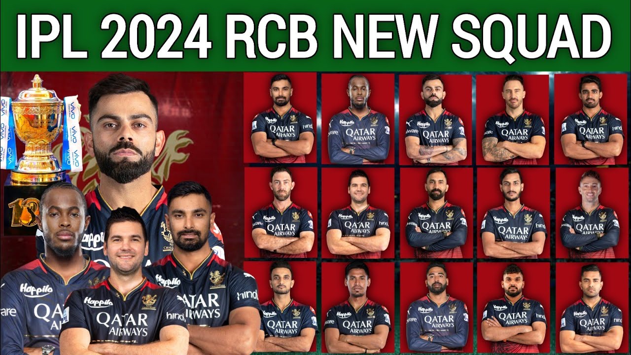 IPL 2024 | Royal Challengers Bangalore Full Squad | RCB Full Squad 2024 | Bangalore New Squad 2024