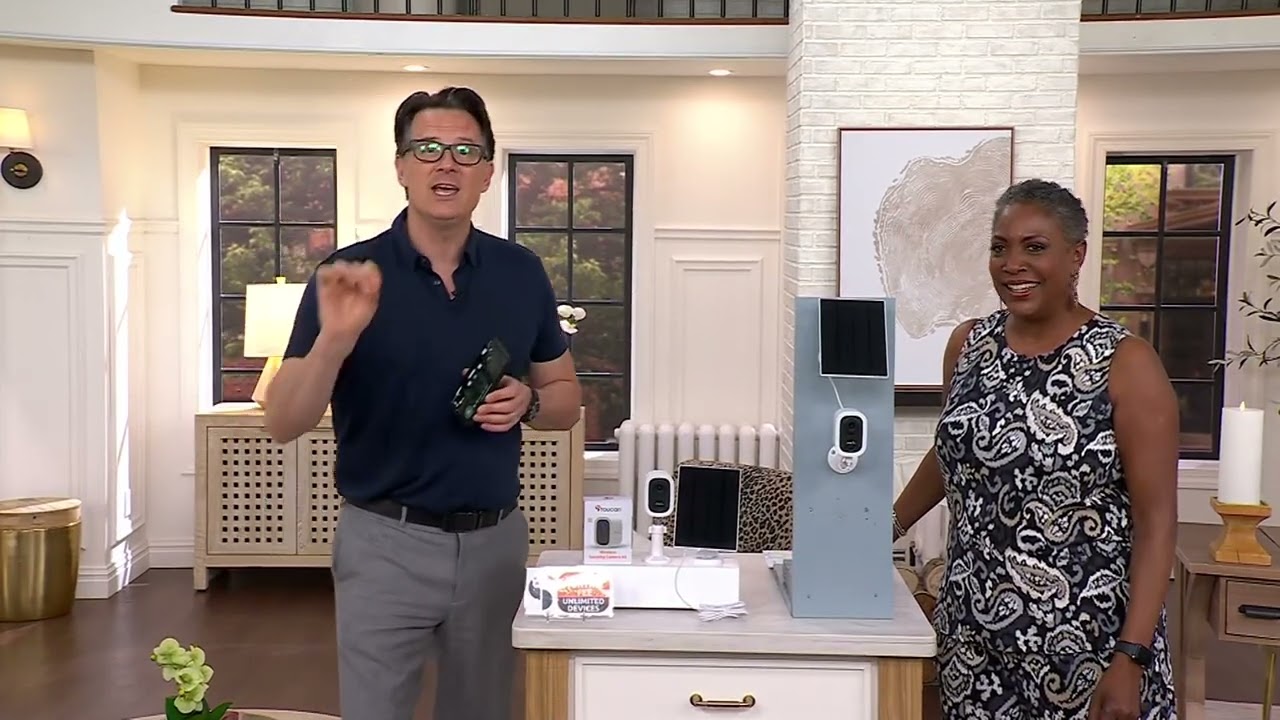 Toucan Wireless 2K S4 Security Camera and Solar Panel Bundle on QVC