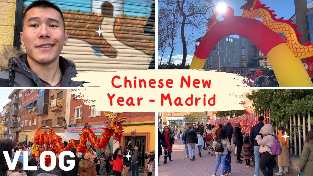 Exploring Madrid USERA District (chinatown) for Chinese New Year! (Madrid Vlog)