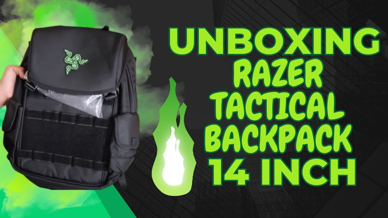 UNBOXING RAZER TACTICAL BACKPACK 14 INCH
