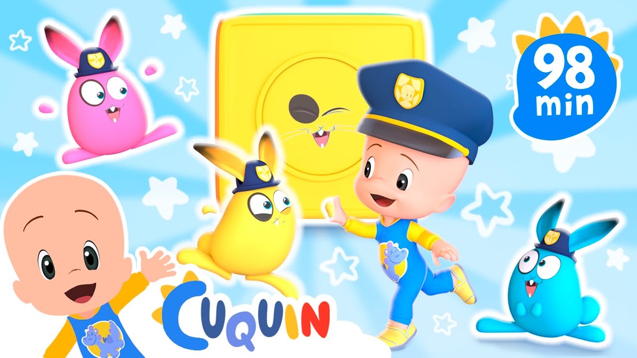 La academia de Conejos Policía de Cuquín y más 🐰👮🏻‍♀️ Caricaturas y dibujos animados para bebés
